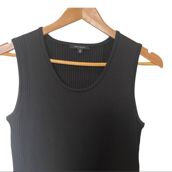 Pink Tartan asymmetrical knit dress - Picture 4 of 10